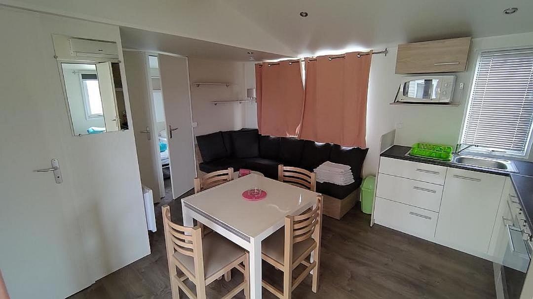 MOBIL HOME camping **** Canet en Roussillon Buitenkant foto